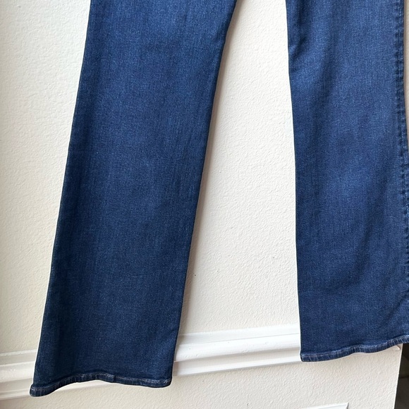 Madewell Flare Jeans Pant High Rise Demi-Boot Dark Stretch Blue Denim 29T - Picture 11 of 16